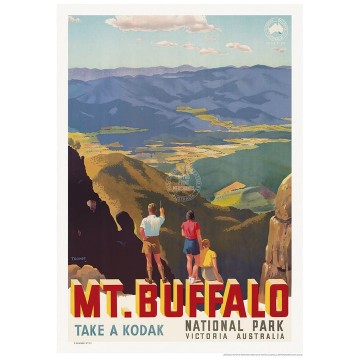 Retro Print | Mt Buffalo